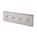 Front-Mounted Stainless Steel 4 Tension Towel Hook Strip - Model SA41
