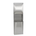 Diplomat All Stainless Steel Combination Folded Paper Towel Dispenser & Waste Container Unit - Model 2A05