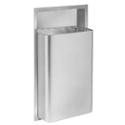Standard Series Satin Finish Stainless Steel 12 Gallon Waste Receptacle - Model 344