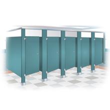 Baked enamal toilet partitions cubicles
