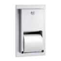 semi-recessed toilet tissue dispenser model 5412