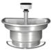 Semi-Circular Stainless Steel Washfountain with 54" Bowl - Model WF2704