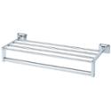 surface mounted chrome plated die cast towel shelf with support - Model 9301