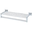 surface mounted chrome plated die cast towel shelf with support - Model 9301