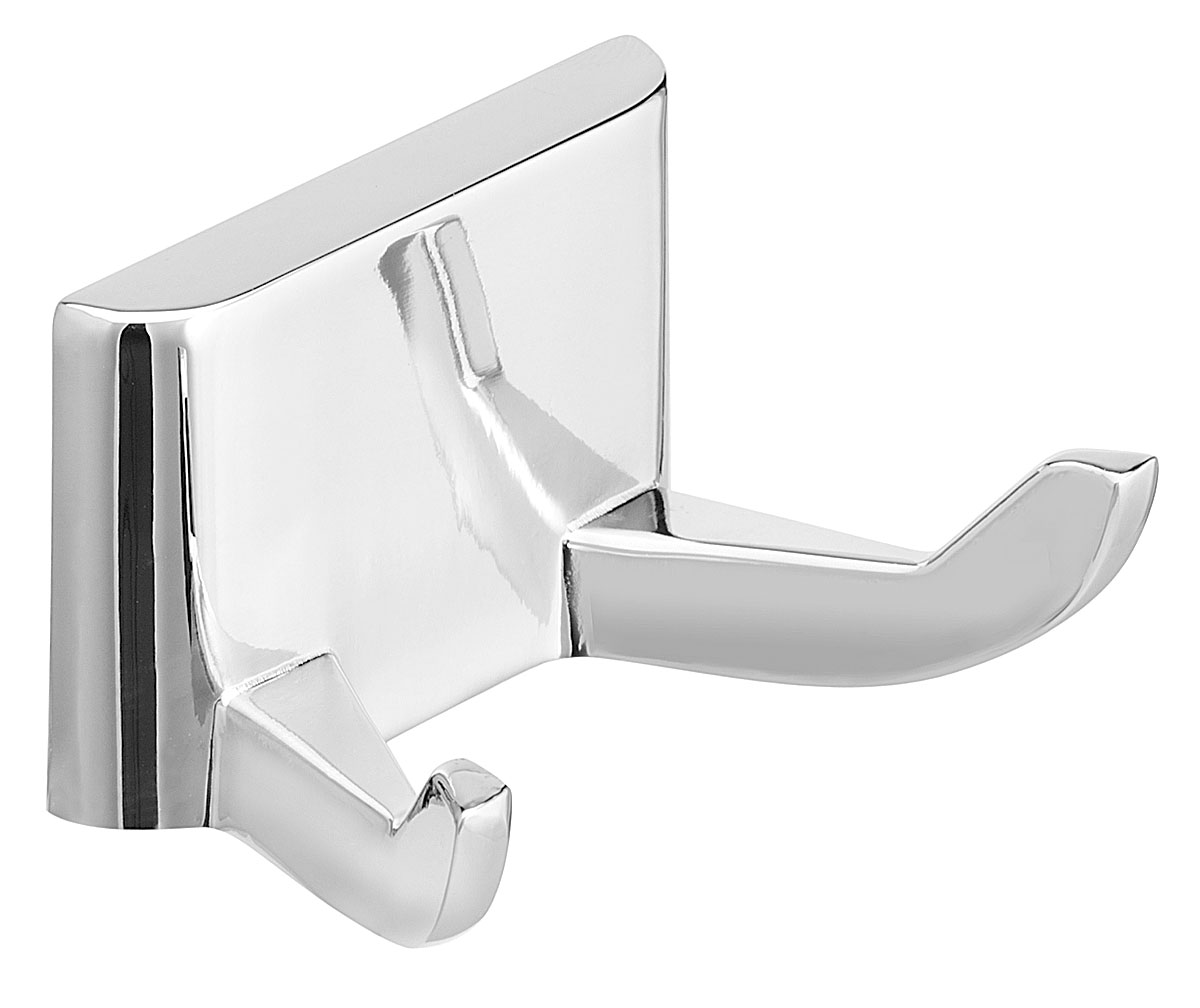 chrome plated Die Cast Double Robe Hook model 932