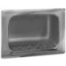 recessed satin finish stainless steel soap dish with mortar lugs - Model 9401