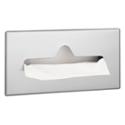 recess mounted satin finish stainless steel facial tissue dispenser - Model 987