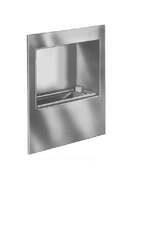 recessed wall mounted ash urn model 9741