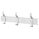 wall mounted satin finish stainless steel hat and coat rack with 3 hooks - Model 9943