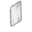 Integral Framed Stainless Steel Wall Mirror with round corners - Model SA05