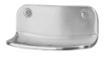 surface mounted stainless steel soap dish with front mounting model sa22