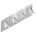 chase mounted strip of 4 stainless steel adjustable tension towel hooks - Model SA38
