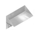 chase mounted stainless steel security bookshelf with adjustable tension clothes hooks - Model SA53