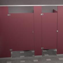 Plastic laminate partitions cubicles