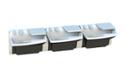 3 station sink featuring soap water and hand drying in one place - Advocate AV90 Lavatory System