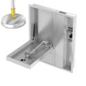 cabinet mounted eyewash and safety shower with bottom door closed model - S19345HXB