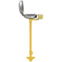 pedestal mounted eyewash with stainless steel bowl and dust cover - Model S19-210DC