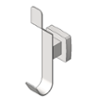 BIM model of a Bright Polished Stainless Steel Hat and Coat Hook  - Model 9135