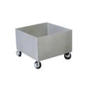 Stainless Steel Four Wheel Cart for Transporting Pressurized Eye/Face Washes - Model S19-690A