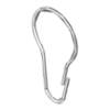 BIM model of a wire shower curtain hook with bearings that help it slide along the shower bar - Models 9536, 9540