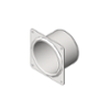 BIM model of a stainless steel security recessed toilet paper roll holder with front mounting - Model SA12
