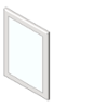 BIM model of a framed stainless steel security mirror - Model SA01