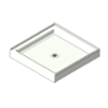 BIM model of a Terreon solid surface shower pan - Model TSP-3636