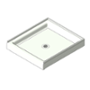 BIM model of a Terreon solid surface shower pan - Model TSP-3236
