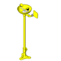 BIM model of a pedestal mounted eye/Face wash - Model S19-210FW