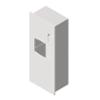 BIM model of a Contemporary series recessed combination roll towel dispenser and 10.5 gallon waste receptacle - Model 2277
