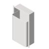 BIM model of a stainless steel 12 gallon waste receptacle - Model 346