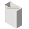 BIM model of a stainless steel 16 gallon waste receptacle - Model 356