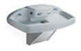 wall-hung four station MultiFount Washfountain made of Terreon Solid Surface - model MF2949