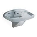 wall-hung four station MultiFount Washfountain made of Terreon Solid Surface - model MF2949