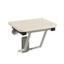 Folding Square Bradmar Solid Plastic Shower Seat with Stainless Steel Frame - Model 9592