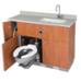 Patient Care Cabinet with sink, hideable toilet, and storage - Model LC750