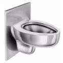 stainless steel security toilet with blowout jet and chase mounting that hangs on the wall - Models 922-7180 to 922-7181