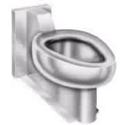 Security Chase Mounted Blowout Jet Stainles Steel Toilet - Model WC7335