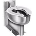 Stainless Steel Security Toilet with Front Mounted Blowout Jet - model: 922-7339fm-7340fm