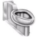 Stainless steel security toilet with chase mounting and siphon jet - Models 922-7445 to 922-7448