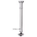 2 to 6 Person Stainless Steel Preassembled Column Beach Shower with Foot Sprays and Drain Fitting - Model COL-2B, COL-3B, COL-4B, COL-5B, COL-6B
