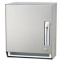 Surface-Mounted Satin Finish Stainless Steel Towel Dispenser with lever operation - Model 2483