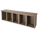 Lenox Solid Plastic Cubby Bench Lockers with durable all-welded construction